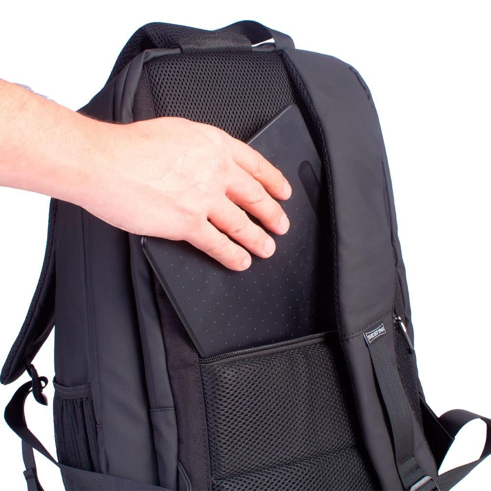 Mochila Grande 2 Compartimentos Dry - Preto Preto 5