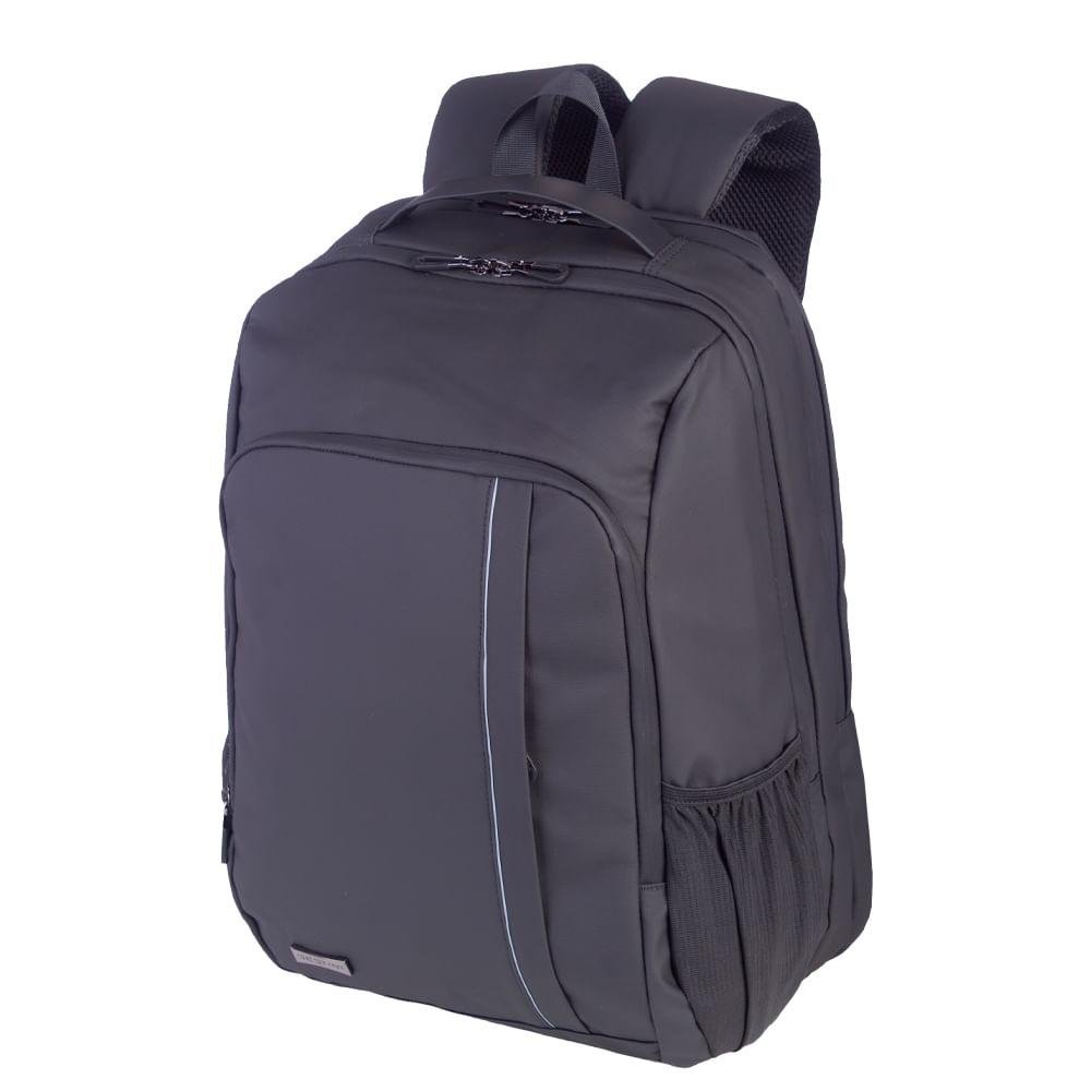 Mochila Grande 2 Compartimentos Dry - Preto Preto 7