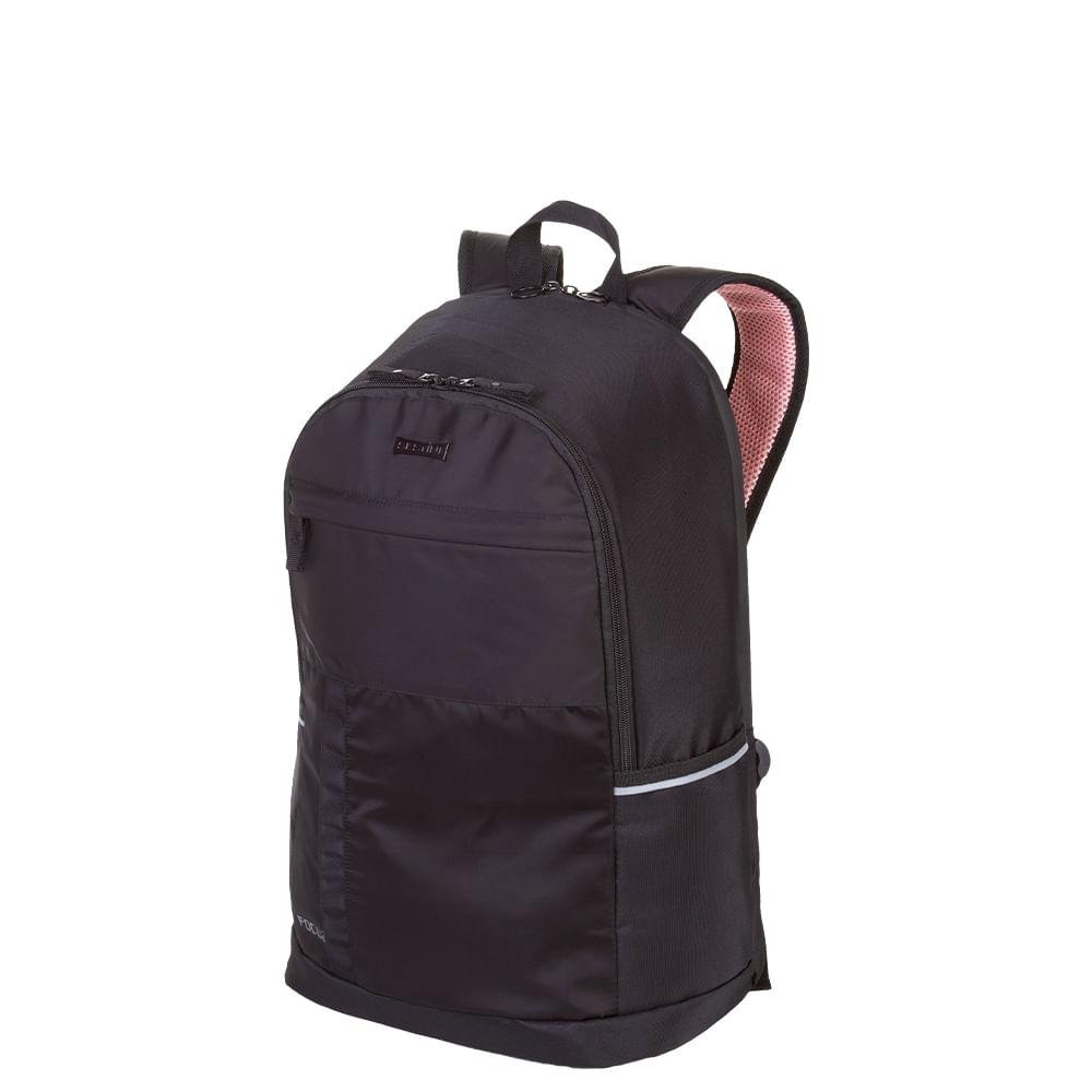 Mochila Grande 2 Compartimentos Notebook Sestini Focuz F - Preto Preto 2