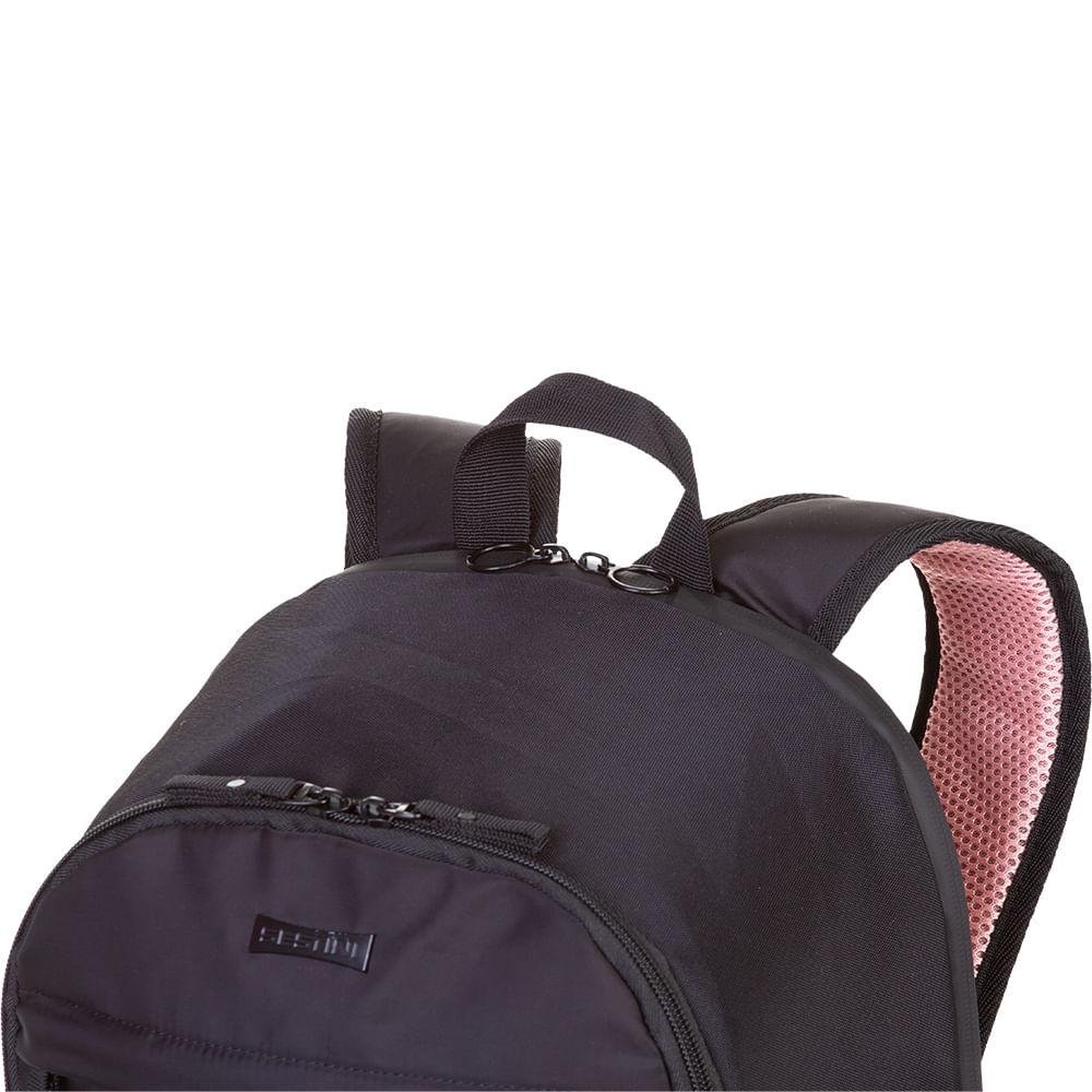 Mochila Grande 2 Compartimentos Laptop Sestini Focuz F - Preto Preto 7