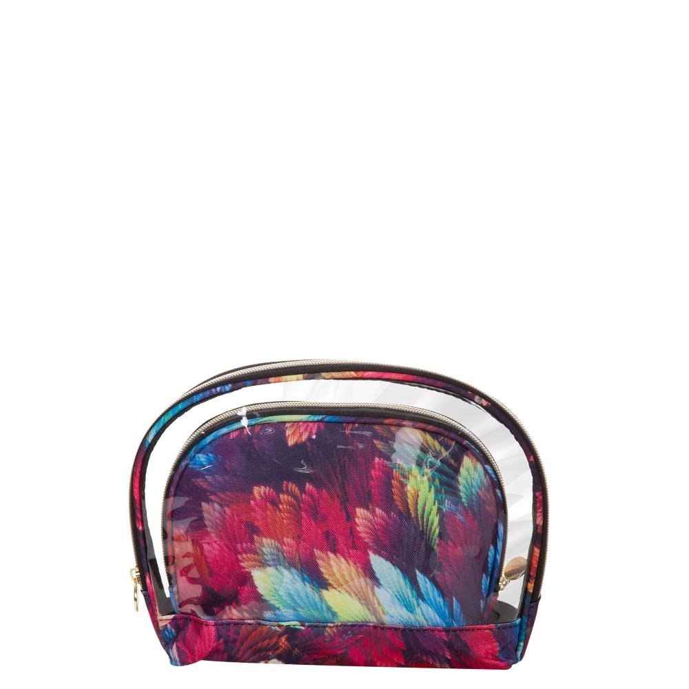 Necessaire Básica 2 Peças Colorido - Penas Multicores 4