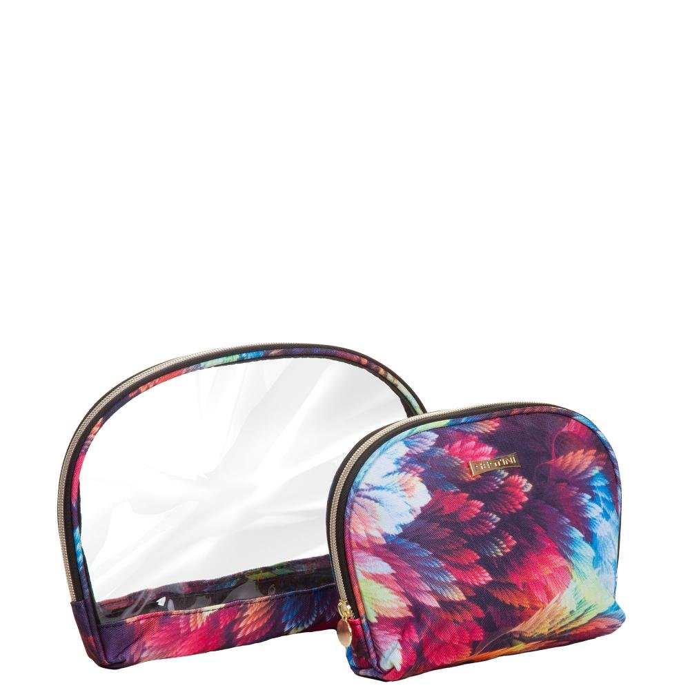 Necessaire Básica 2 Peças Colorido - Penas Multicores 5