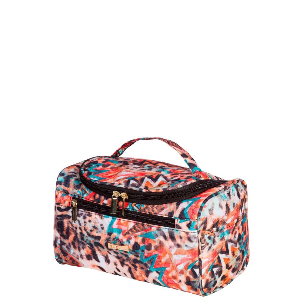 Necessaire Grande com Alça - Animal Print Multicores 6