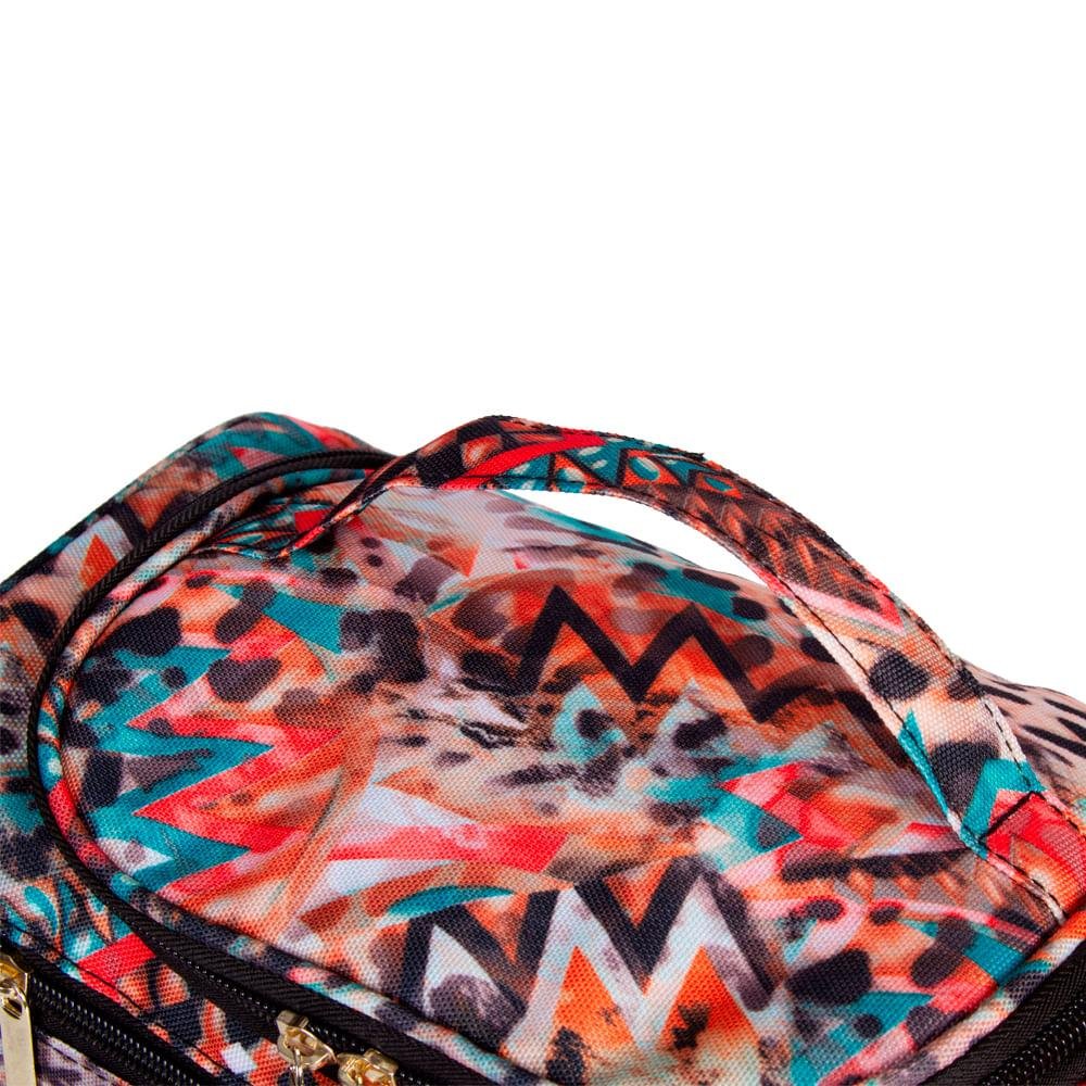 Necessaire Grande com Alça - Animal Print Multicores 10
