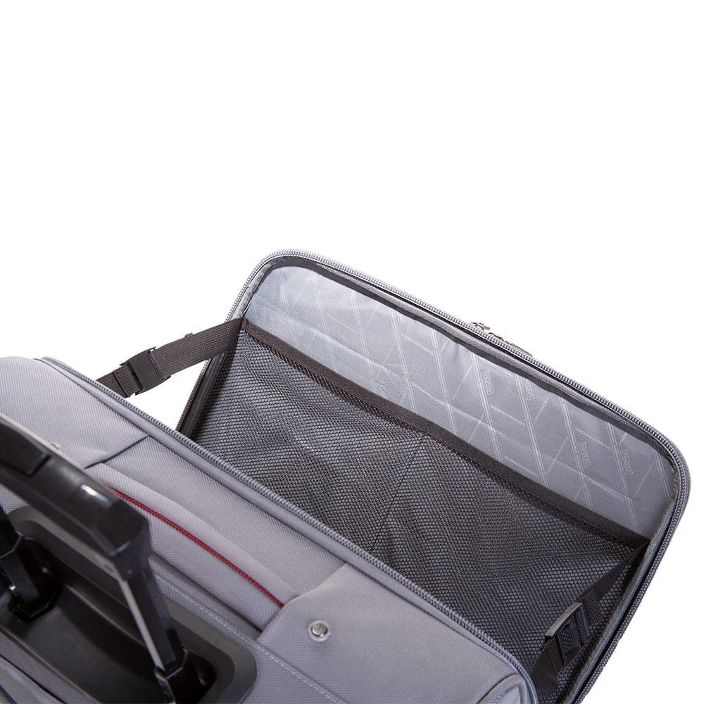 Pasta Executiva com Rodas 2 Compartimentos Sestini Web 3.0 Plus - Cinza Cinza 7