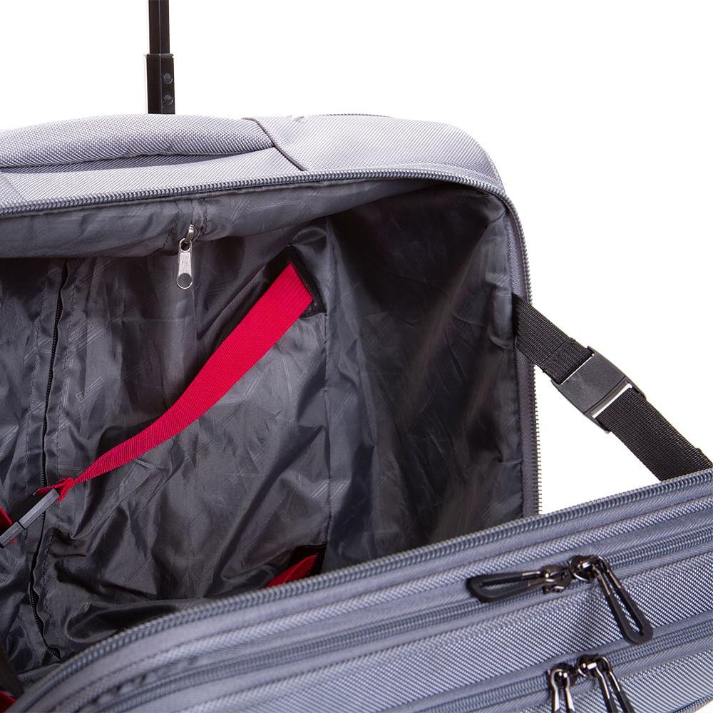 Pasta Executiva com Rodas 2 Compartimentos Sestini Web 3.0 Plus - Cinza Cinza 8