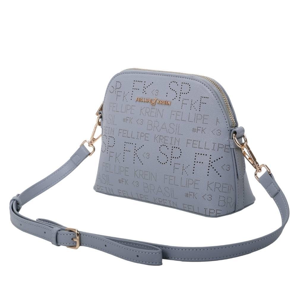 Bolsa Cross Bag Pequena Fellipe Krein Ss23 Laser Fk620 - Azul Azul 7