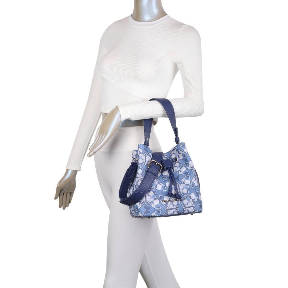 Bolsa Bucket Média Fellipe Krein Ss23 Butterfly Fk613 - Azul Azul 5