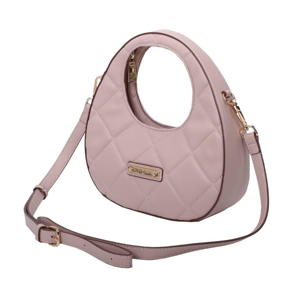 Bolsa Hobo Pequena Fellipe Krein Ss23 Locker Fk617 - Nude Rosa 3