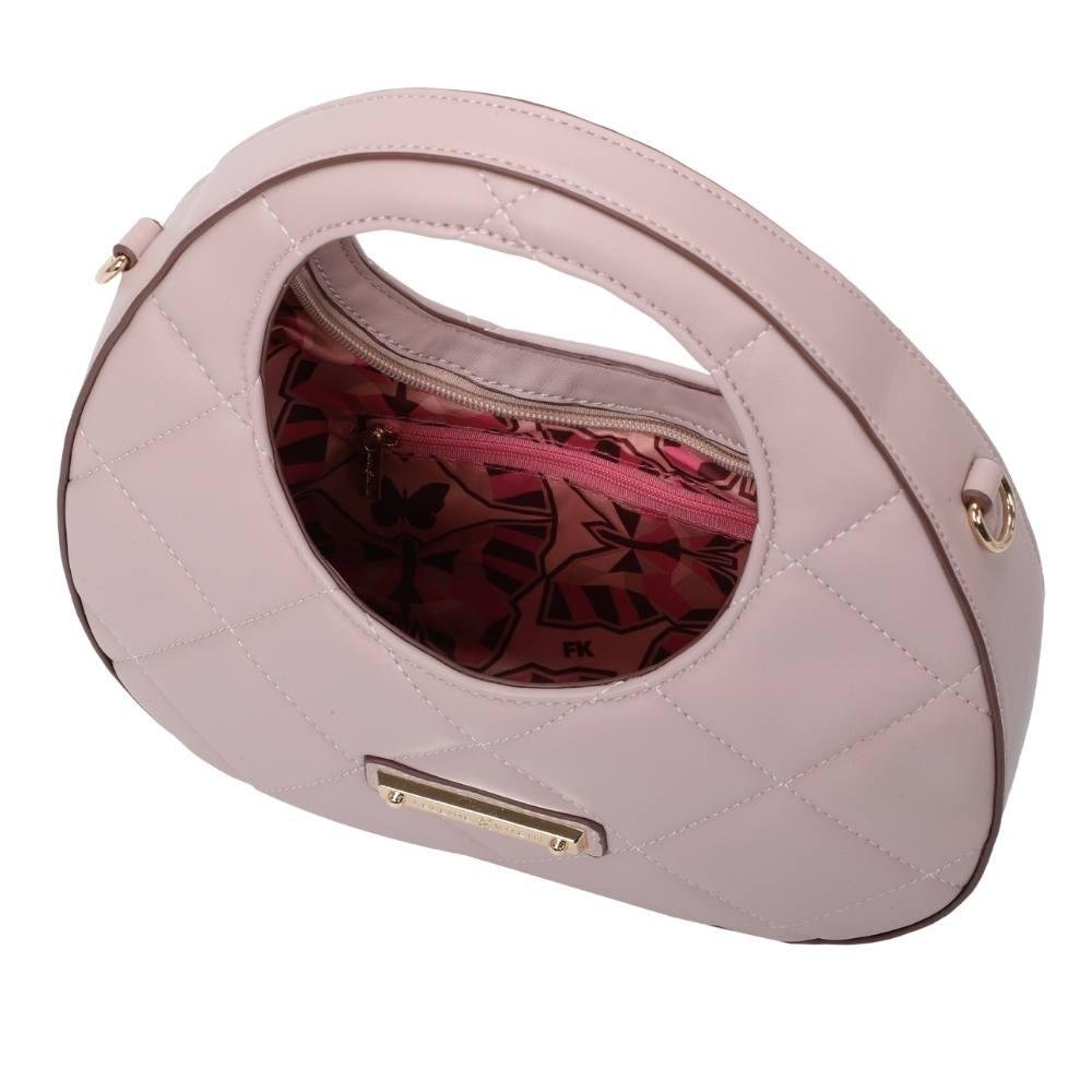 Bolsa Hobo Pequena Fellipe Krein Ss23 Locker Fk617 - Nude Rosa 5