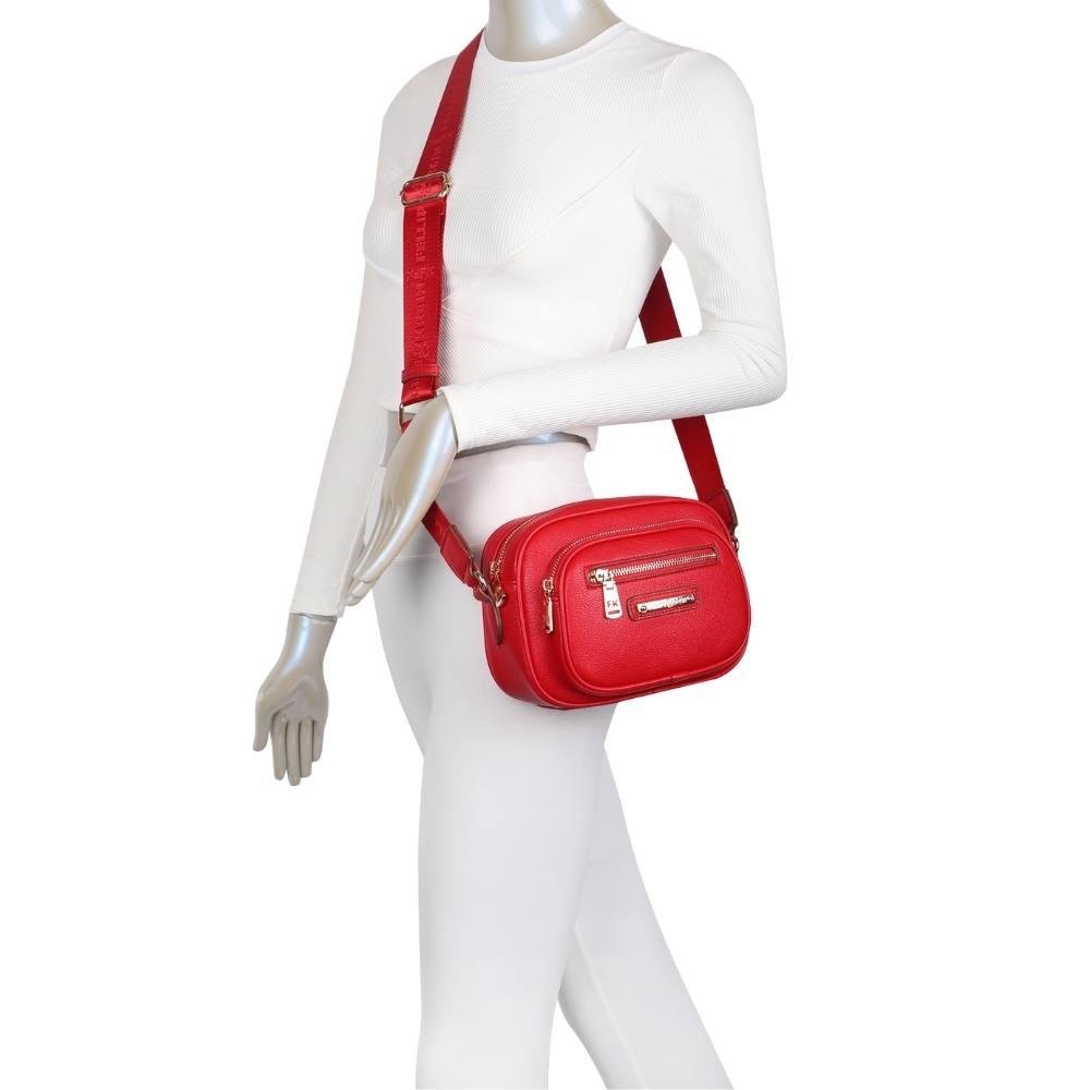 Bolsa Tiracolo Média Fellipe Krein Ss23 Pockets Fk609 - Vermelho Vermelho 2