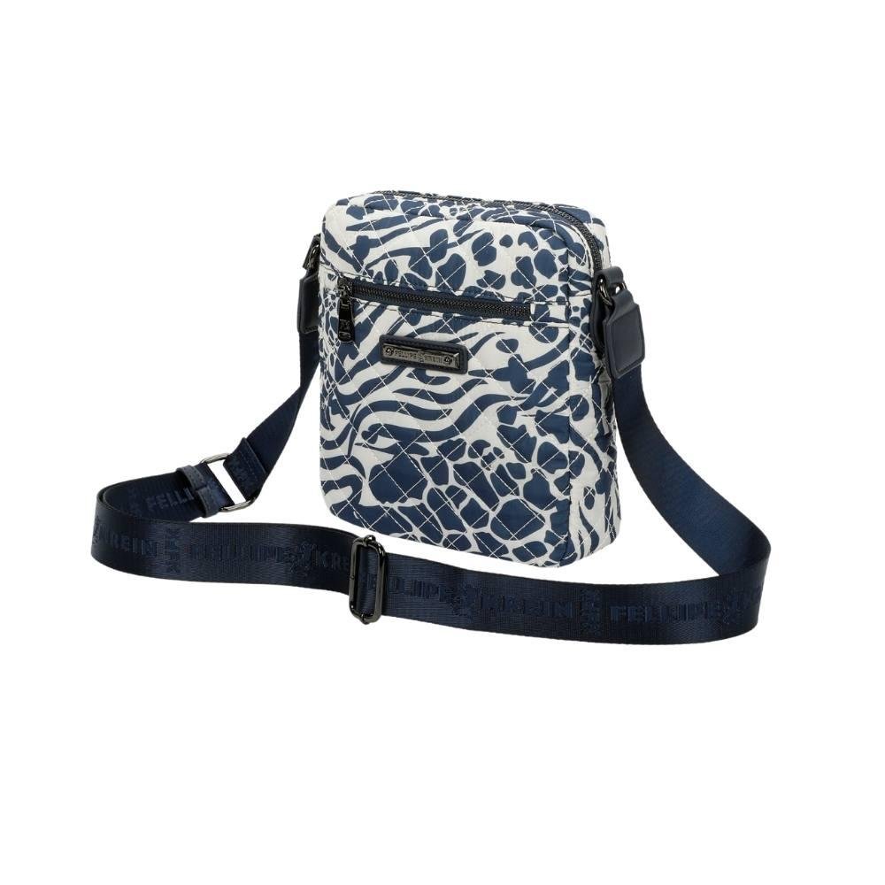 Bolsa Tiracolo Pequena Fellipe Krein Ss23 Matelassê Casual Fk642 - Azul Azul 6