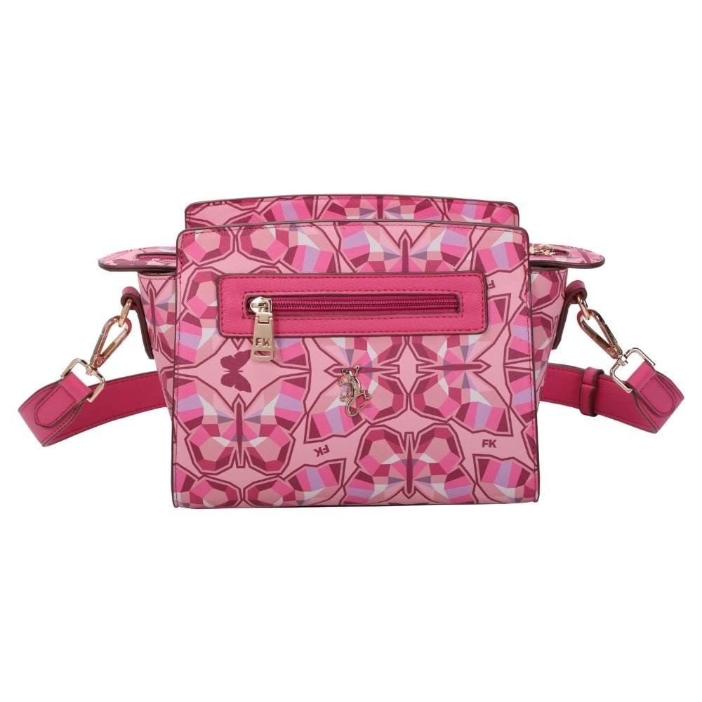 Bolsa Tiracolo Média Fellipe Krein Ss23 Butterfly Fk614 - Rosa Rosa 3