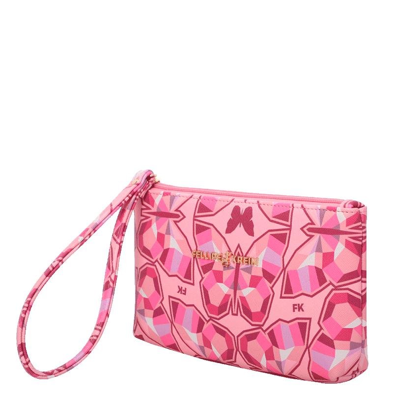 Carteira Alça de Mão Grande Fellipe Krein Ss23 Fk656 - Rosa Rosa 3
