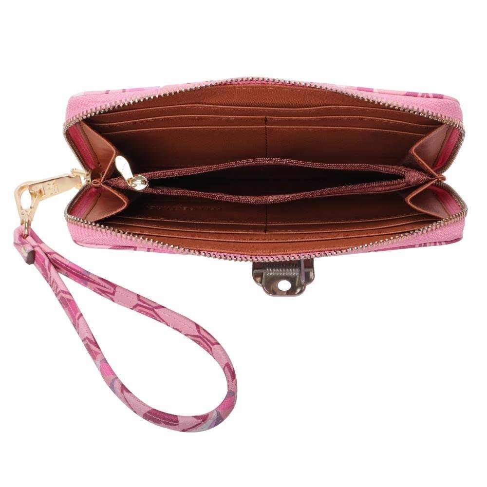 Carteira Ziper Grande Fellipe Krein Ss23 Fk648 - Rosa Rosa 7