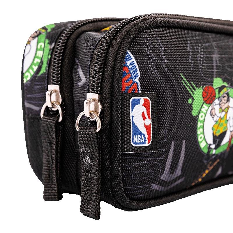 Estojo 2 Compartimentos Nba Begins - Cinza Grafite Preto 5