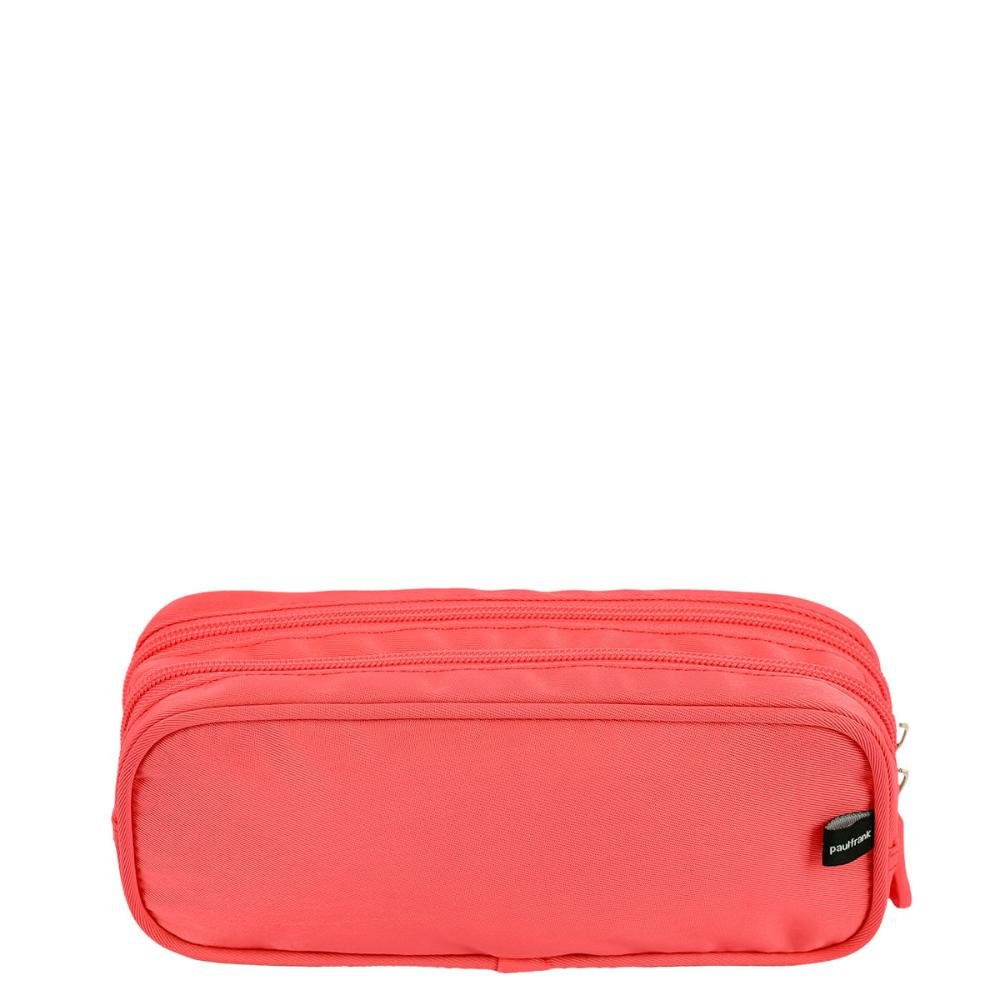 Estojo 2 Compartimentos Paul Frank Classics Neon Laranja - Papaya   4