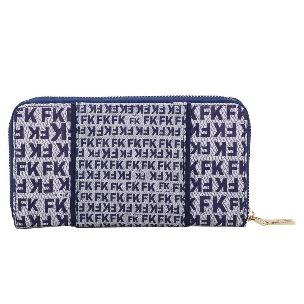 Carteira Ziper Grande Fellipe Krein Ss23 Fk649 - Azul Azul 6
