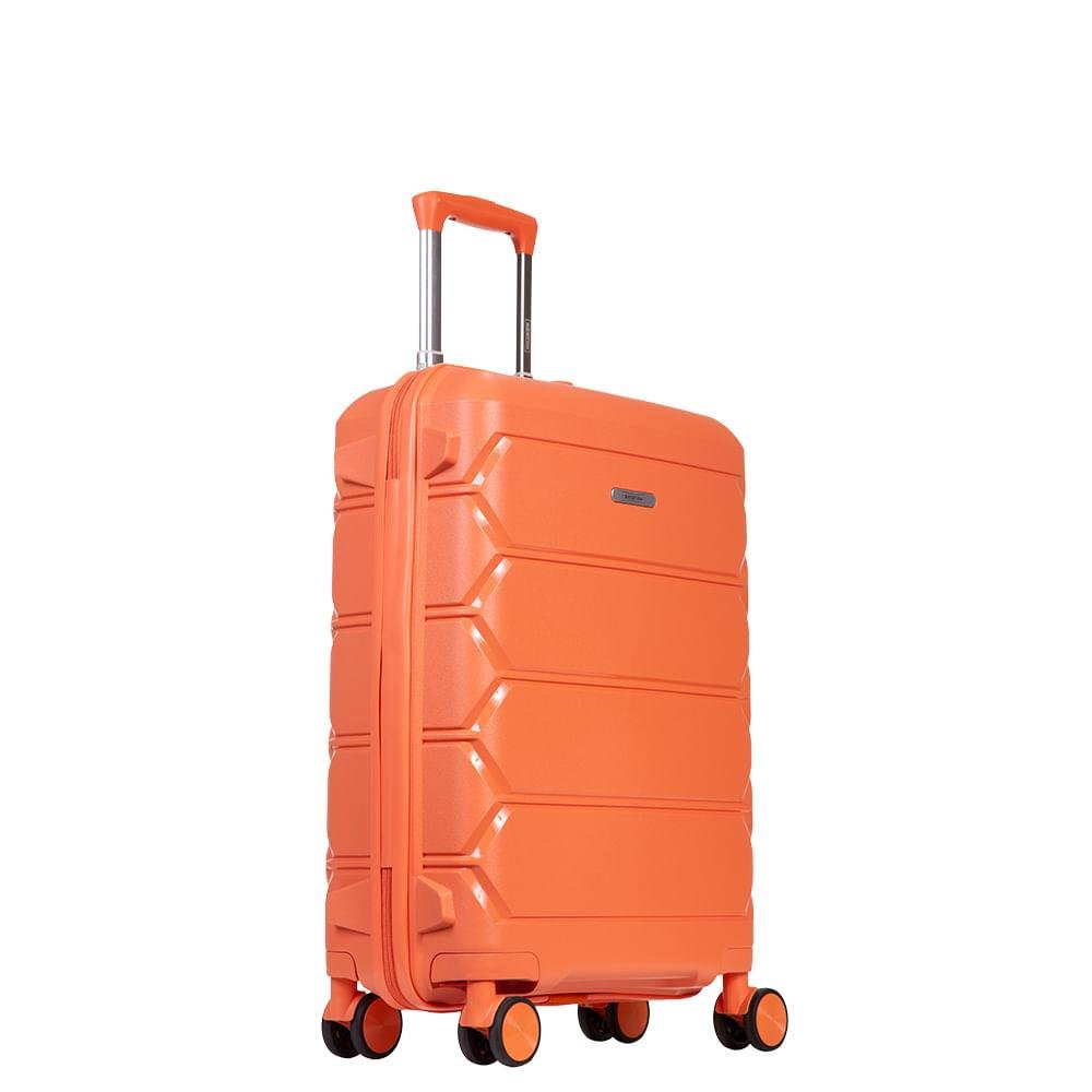 Mala de Viagem Pequena com Rodas 360° PP Plus - Laranja Laranja 6