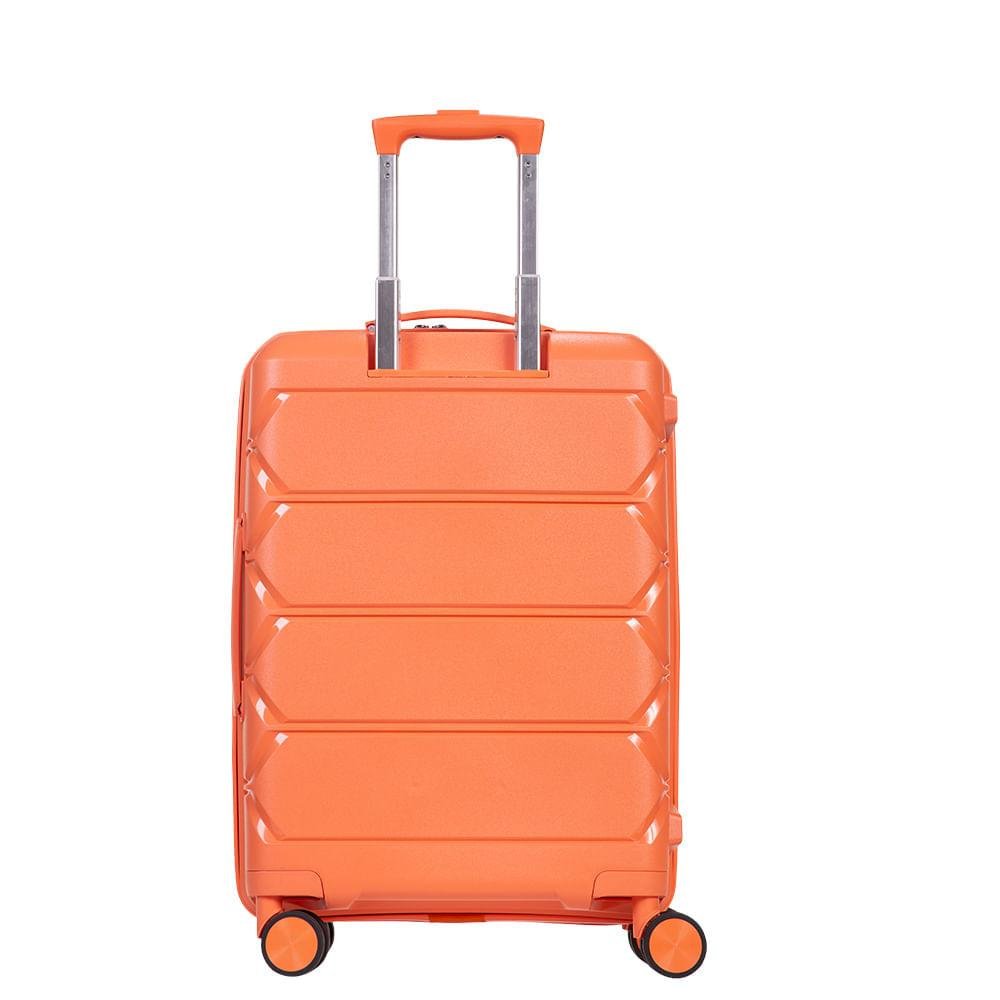 Mala de Viagem Pequena com Rodas 360° PP Plus - Laranja Laranja 7