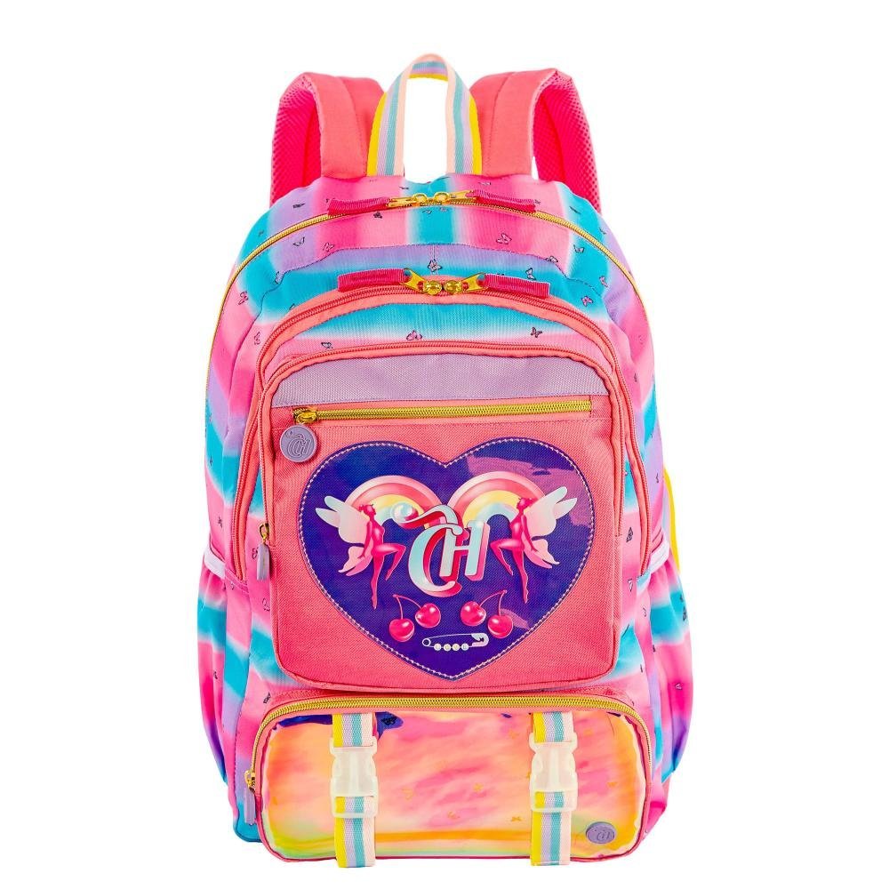 Mochila 2 Compartimentos Capricho Encantada Colorido - Pinkverse Multicores 2