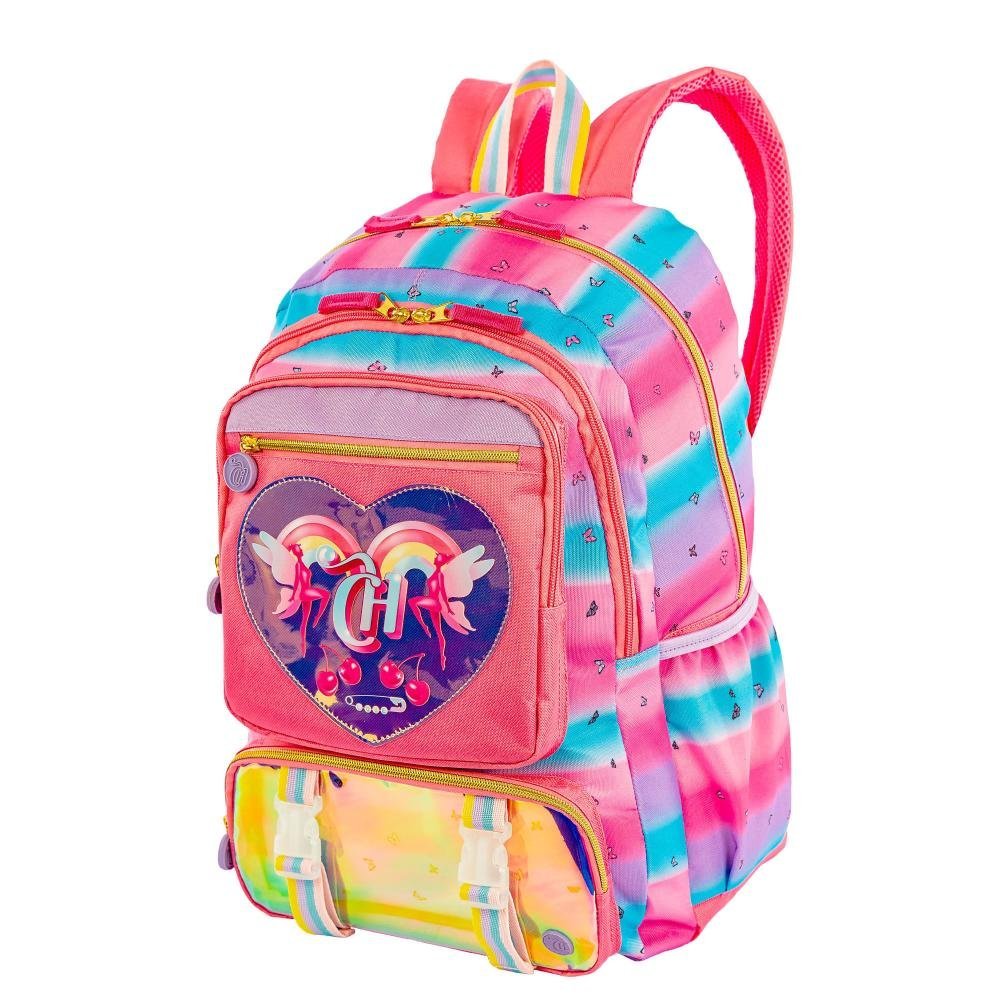Mochila 2 Compartimentos Capricho Encantada Colorido - Pinkverse Multicores 4
