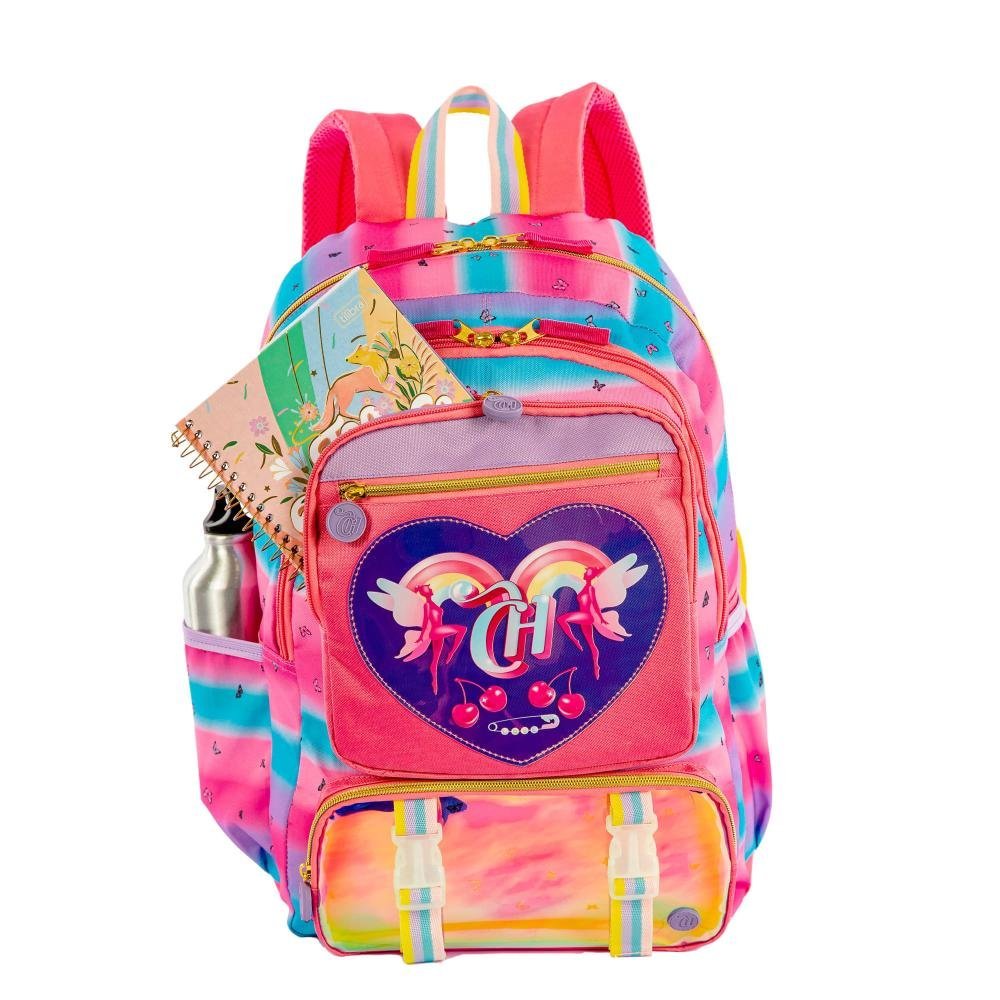 Mochila 2 Compartimentos Capricho Encantada Colorido - Pinkverse Multicores 6