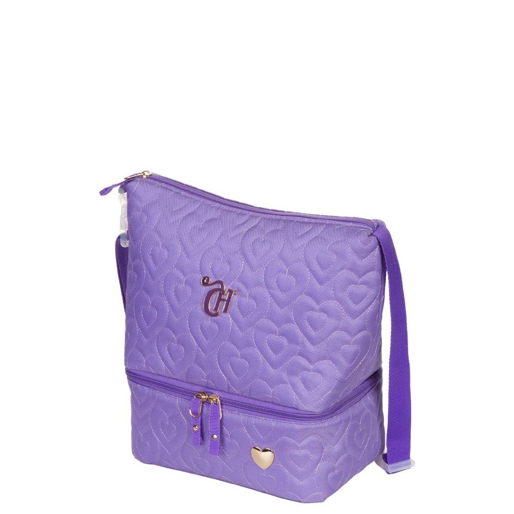 Lancheira 2 Compartimentos Capricho Crush - Lilás Roxo 2