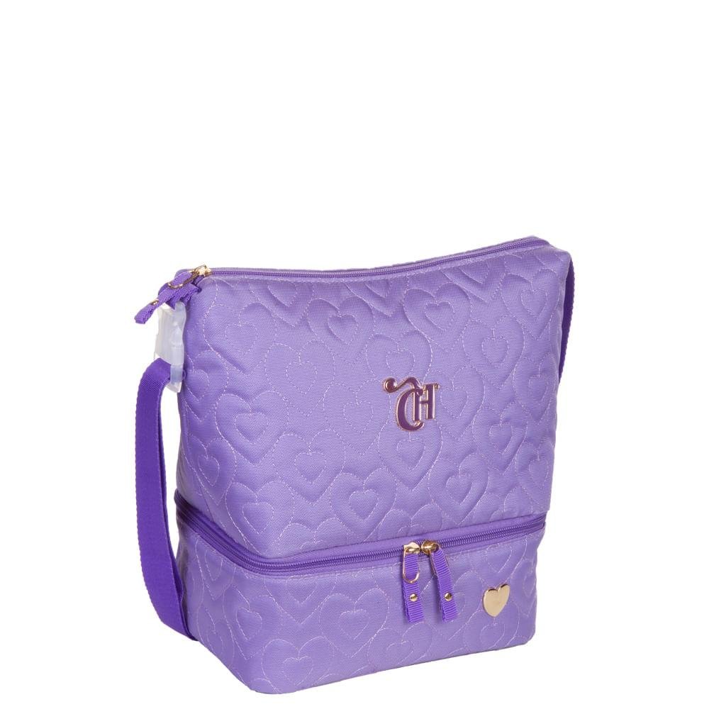 Lancheira 2 Compartimentos Capricho Crush - Lilás Roxo 3