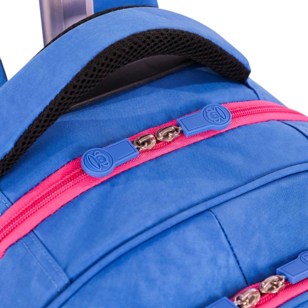 Mochila Carrinho Mega Rodas Paul Frank Classics Azul - Aquamarine Azul 5