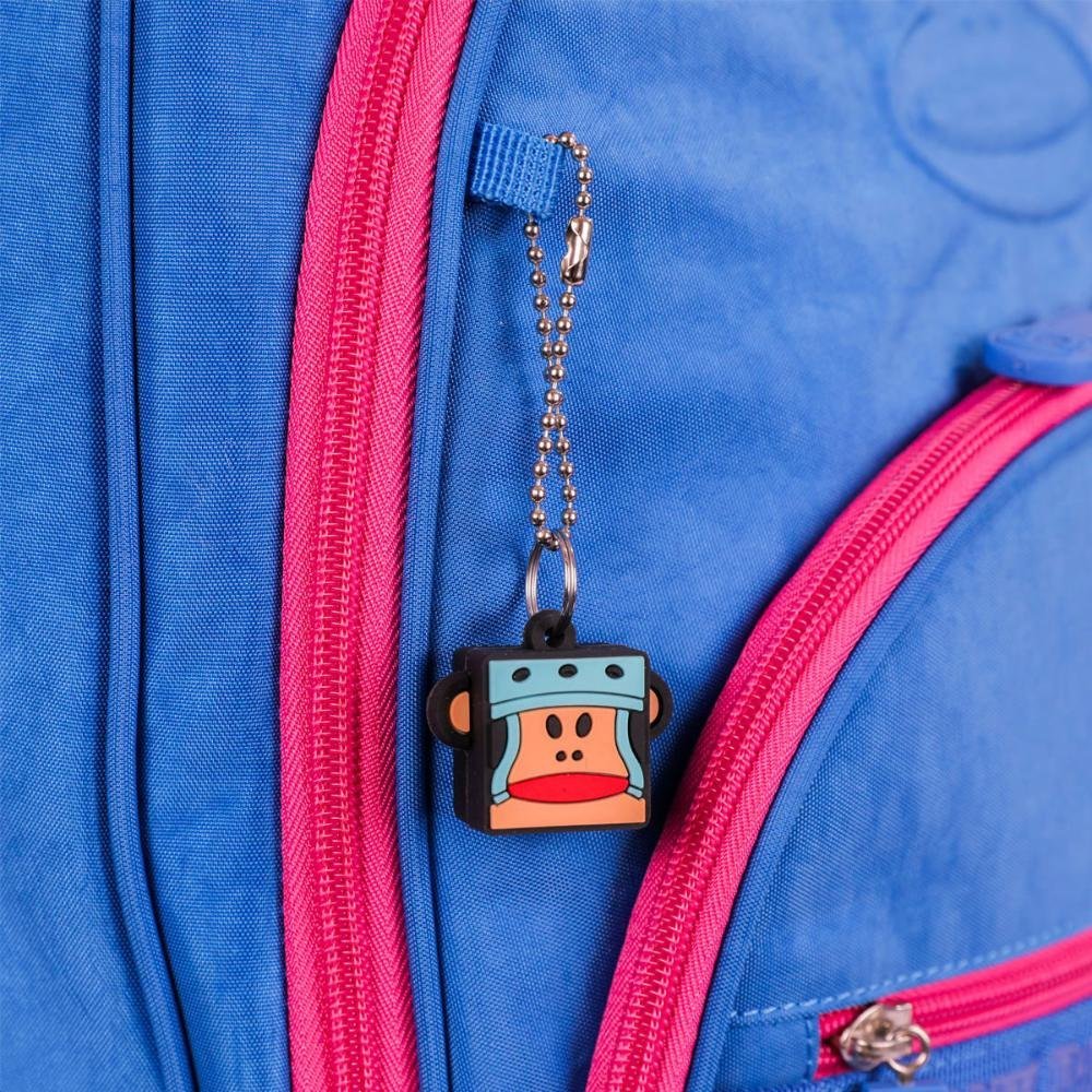 Mochila Carrinho Mega Rodas Paul Frank Classics Azul - Aquamarine Azul 7