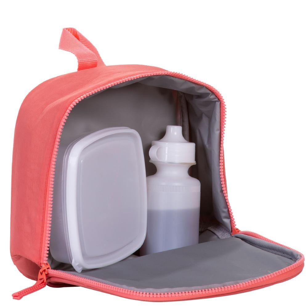 Lancheira Grande Sestini Lunch Crinkle Laranja - Apricot Laranja 5