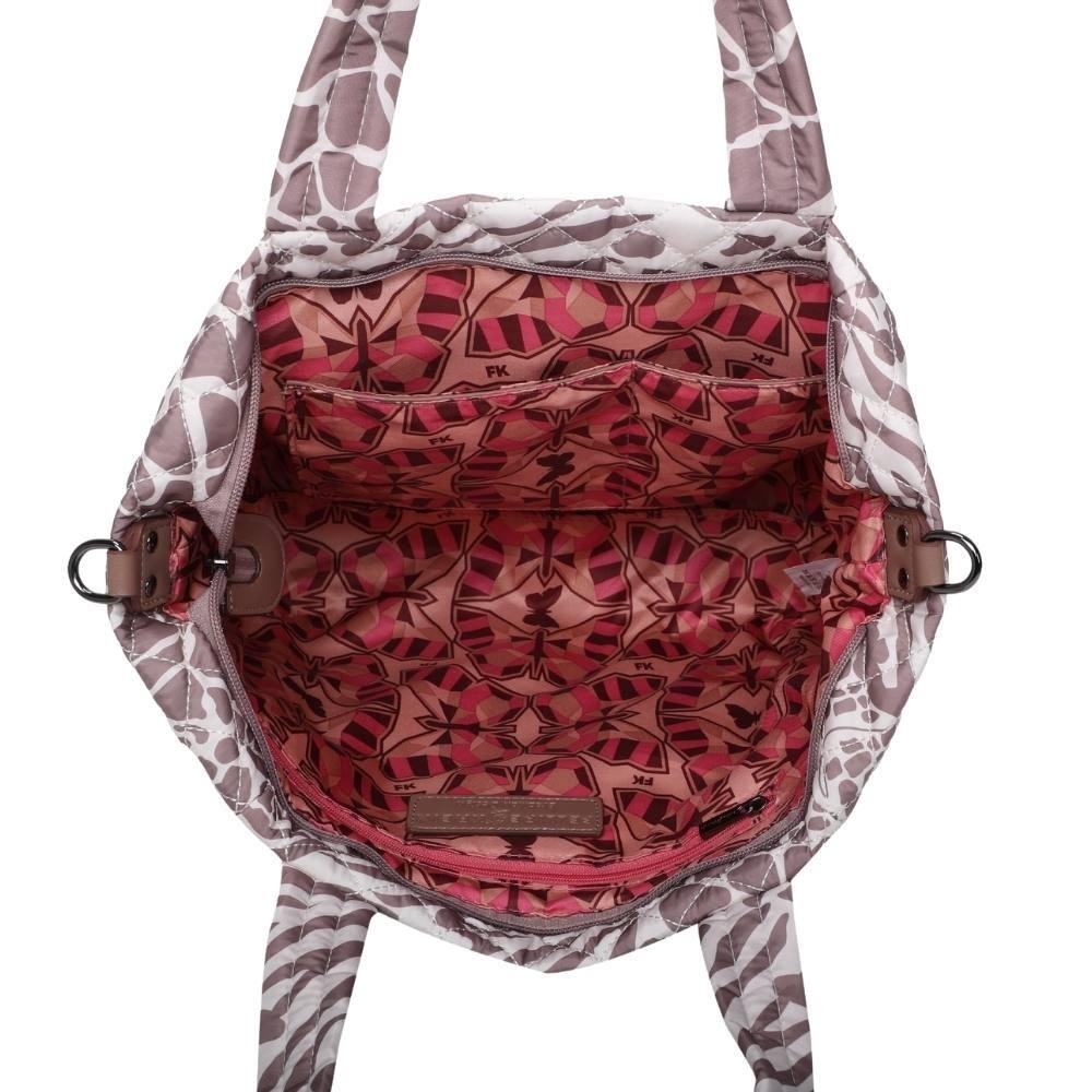 Bolsa Satchel Grande Fellipe Krein Ss23 Matelassê Casual Fk637 Bege - Nude Bege 5