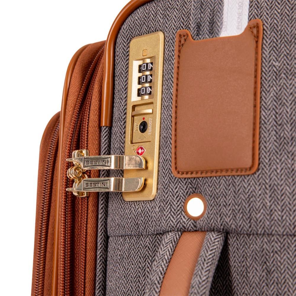 Mala de Viagem Bordo com Rodas 360° Royale - Cinza Cinza 8