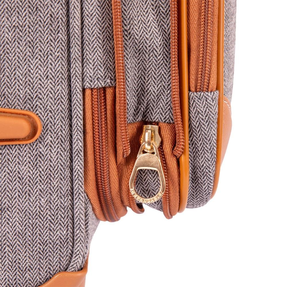 Mala de Viagem Bordo com Rodas 360° Royale - Cinza Cinza 10