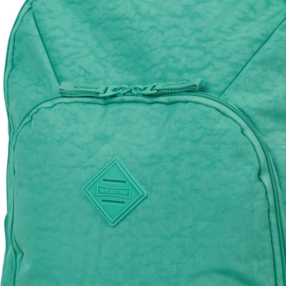 Mochila Carrinho 2 Compartimentos Sestini Rolling Grande Crinkle - Verde Jade Verde 8