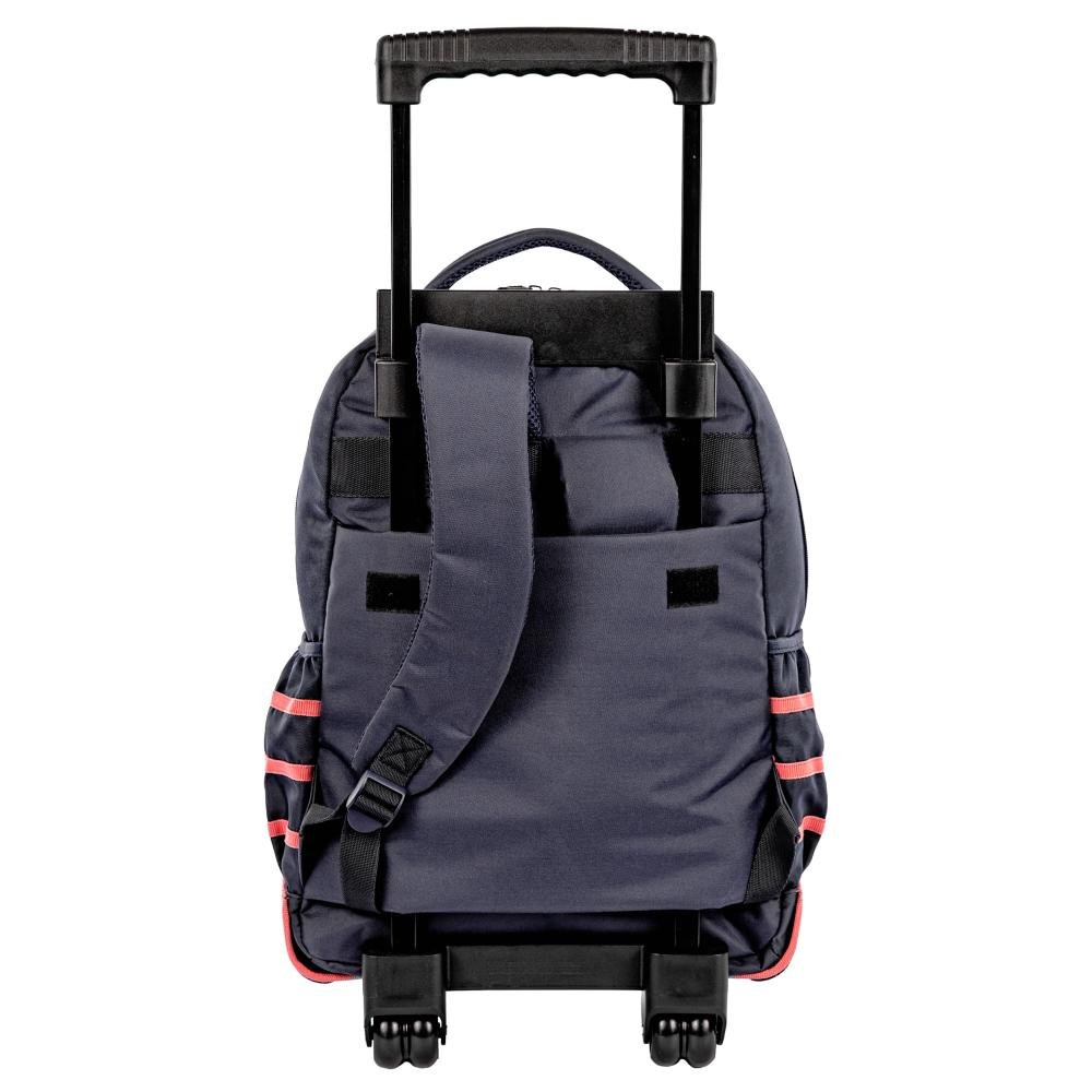 Mochila Carrinho Externo Paul Frank World - Jeans Azul 4