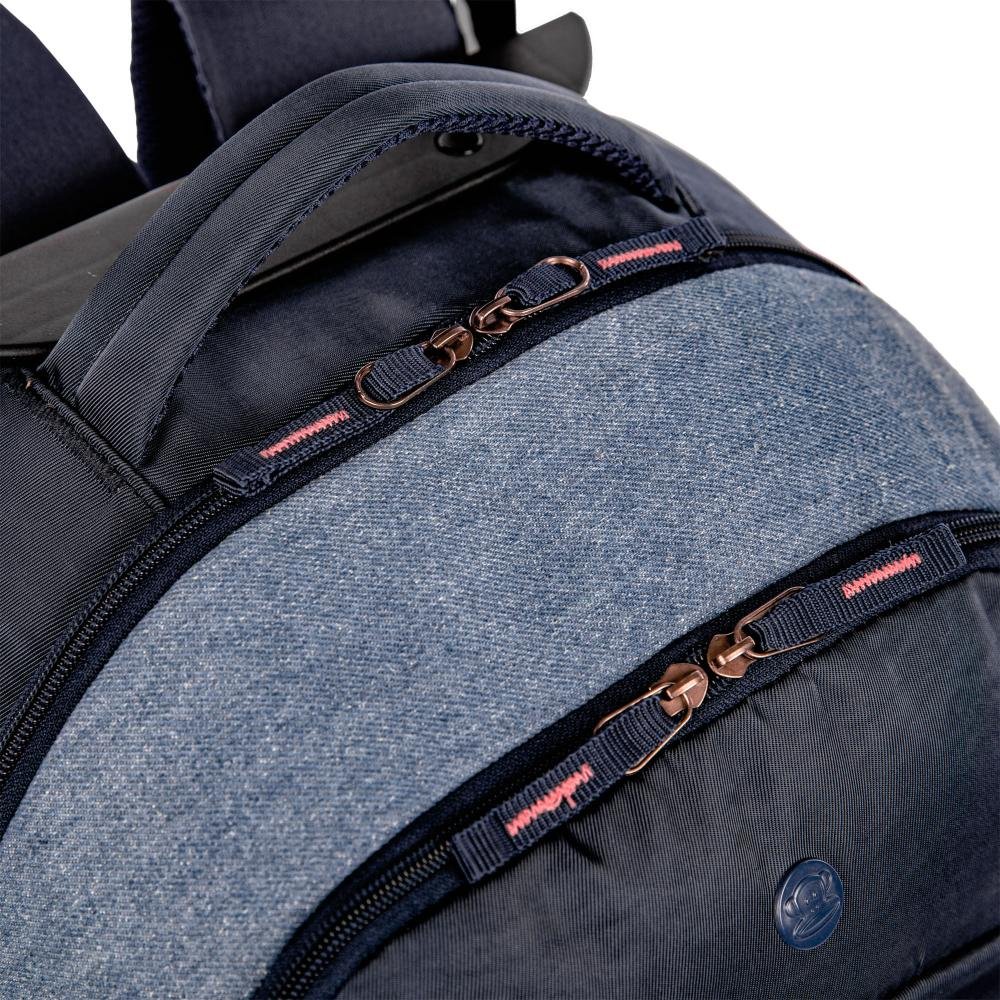 Mochila Carrinho Externo Paul Frank World - Jeans Azul 10