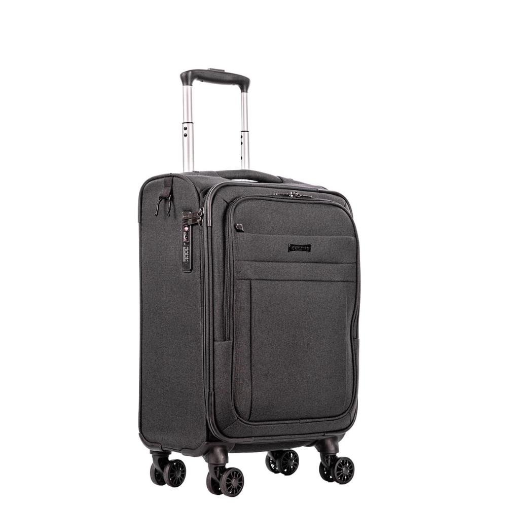 Mala de Viagem Bordo com Rodas 360º Ultralight Hug 2T - Cinza Grafite Cinza 2