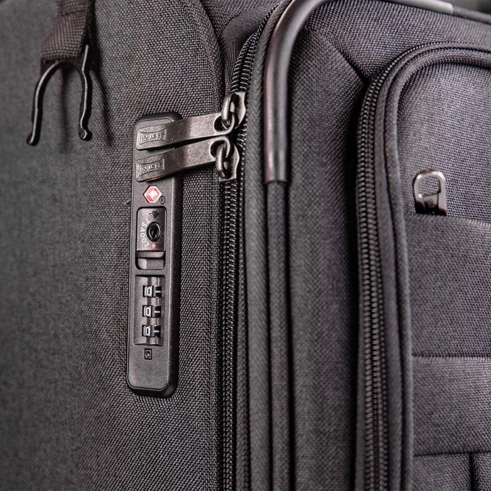 Mala de Viagem Bordo com Rodas 360º Ultralight Hug 2T - Cinza Grafite Cinza 11