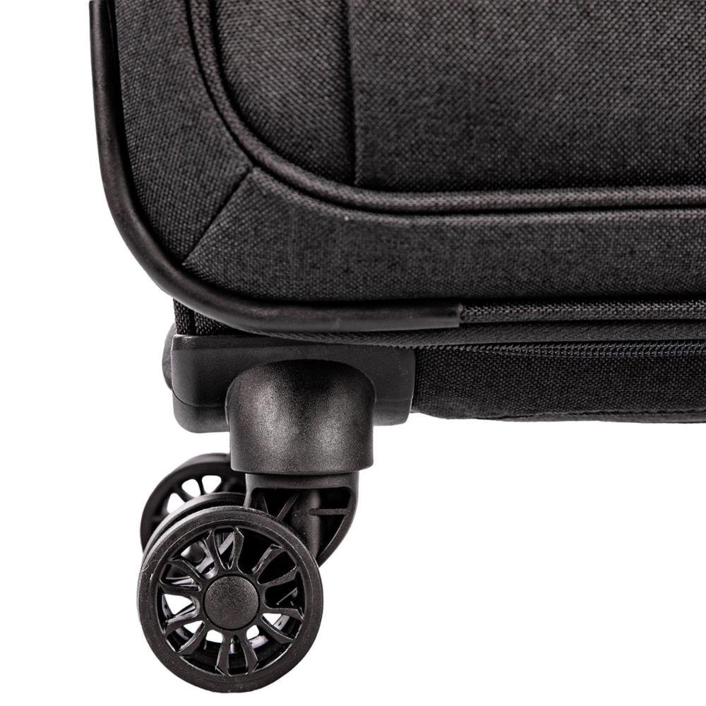 Mala de Viagem Bordo com Rodas 360º Ultralight Hug 2T - Cinza Grafite Cinza 15