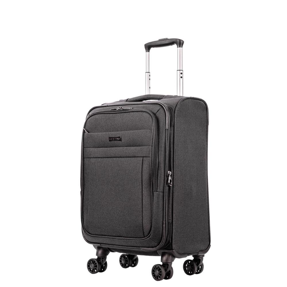 Mala de Viagem Bordo com Rodas 360º Ultralight Hug 2T - Cinza Grafite Cinza 3