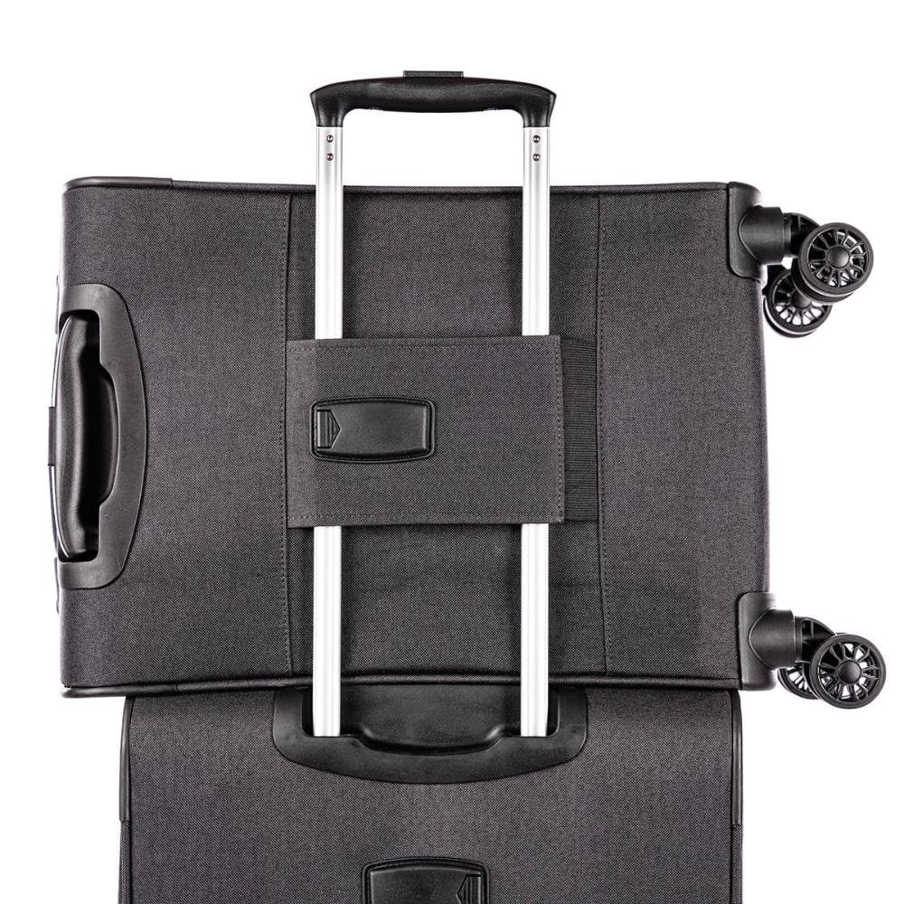 Mala de Viagem Bordo com Rodas 360º Ultralight Hug 2T - Cinza Grafite Cinza 5