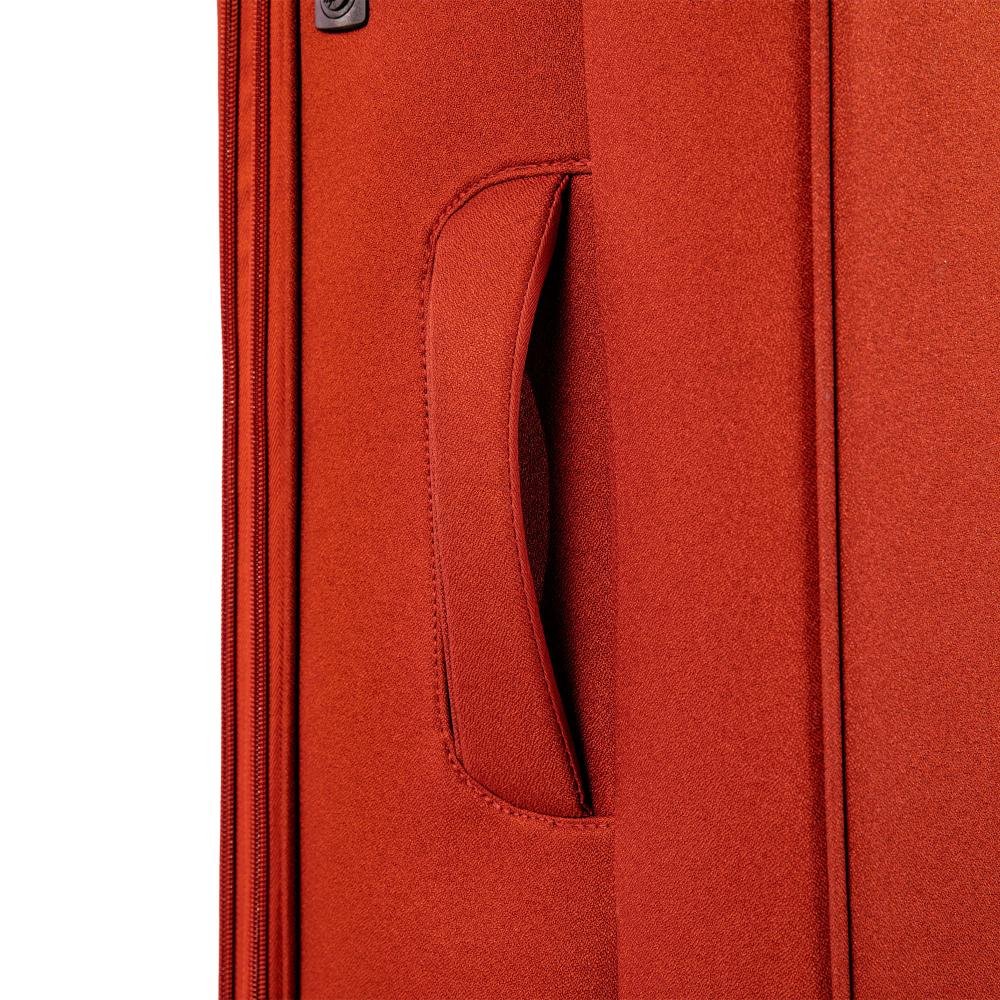 Mala de Viagem Grande Sestini Ultralight Plus  com Rodas 360°, Zíper Expansível  e Cadeado Laranja - Telha Laranja 12