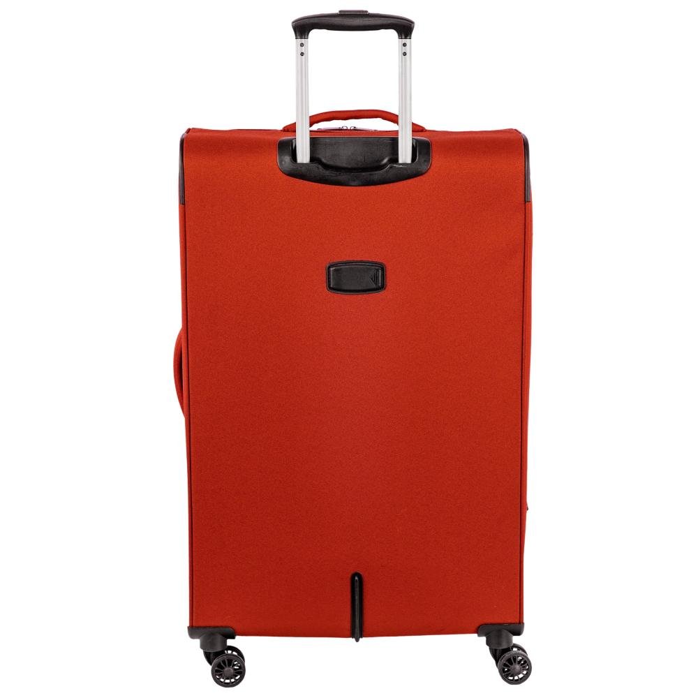 Mala de Viagem Grande Sestini Ultralight Plus  com Rodas 360°, Zíper Expansível  e Cadeado Laranja - Telha Laranja 4