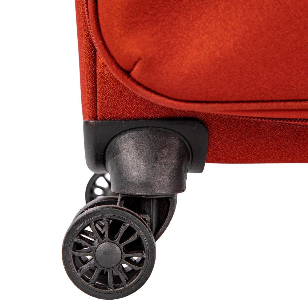 Mala de Viagem Grande Sestini Ultralight Plus  com Rodas 360°, Zíper Expansível  e Cadeado Laranja - Telha Laranja 6