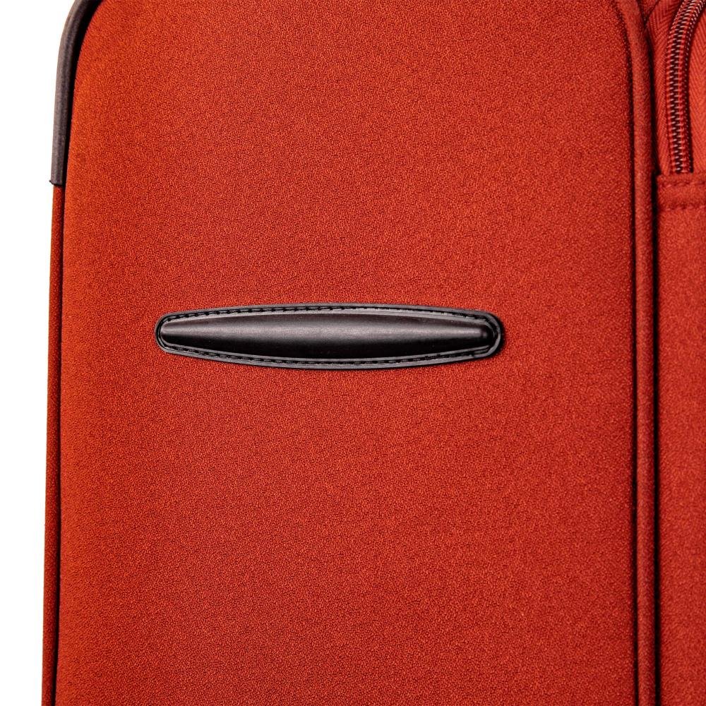 Mala de Viagem Grande Sestini Ultralight Plus  com Rodas 360°, Zíper Expansível  e Cadeado Laranja - Telha Laranja 8