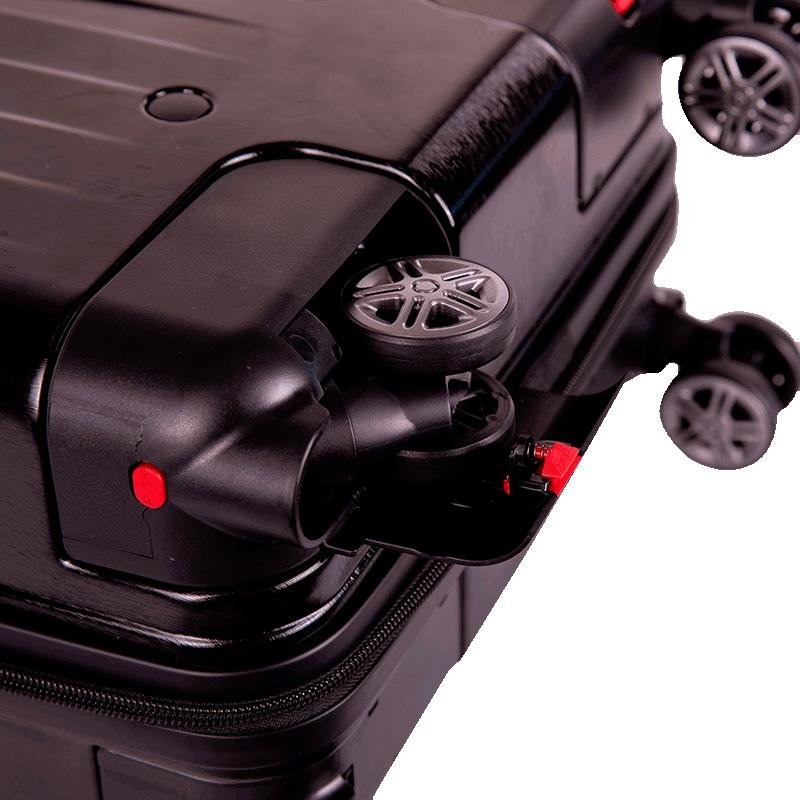 Mala de Viagem Média com Rodas 360° Titanium - Preto Preto 12