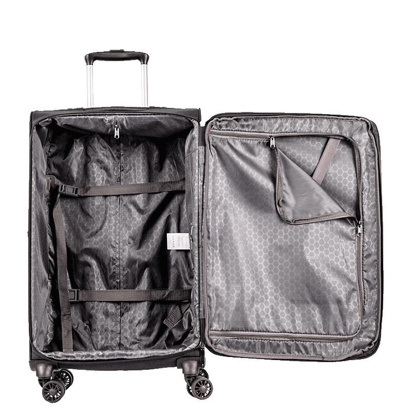 Mala de Viagem Média com Rodas 360° Ultralight Hug 2T - Cinza Grafite Cinza 6