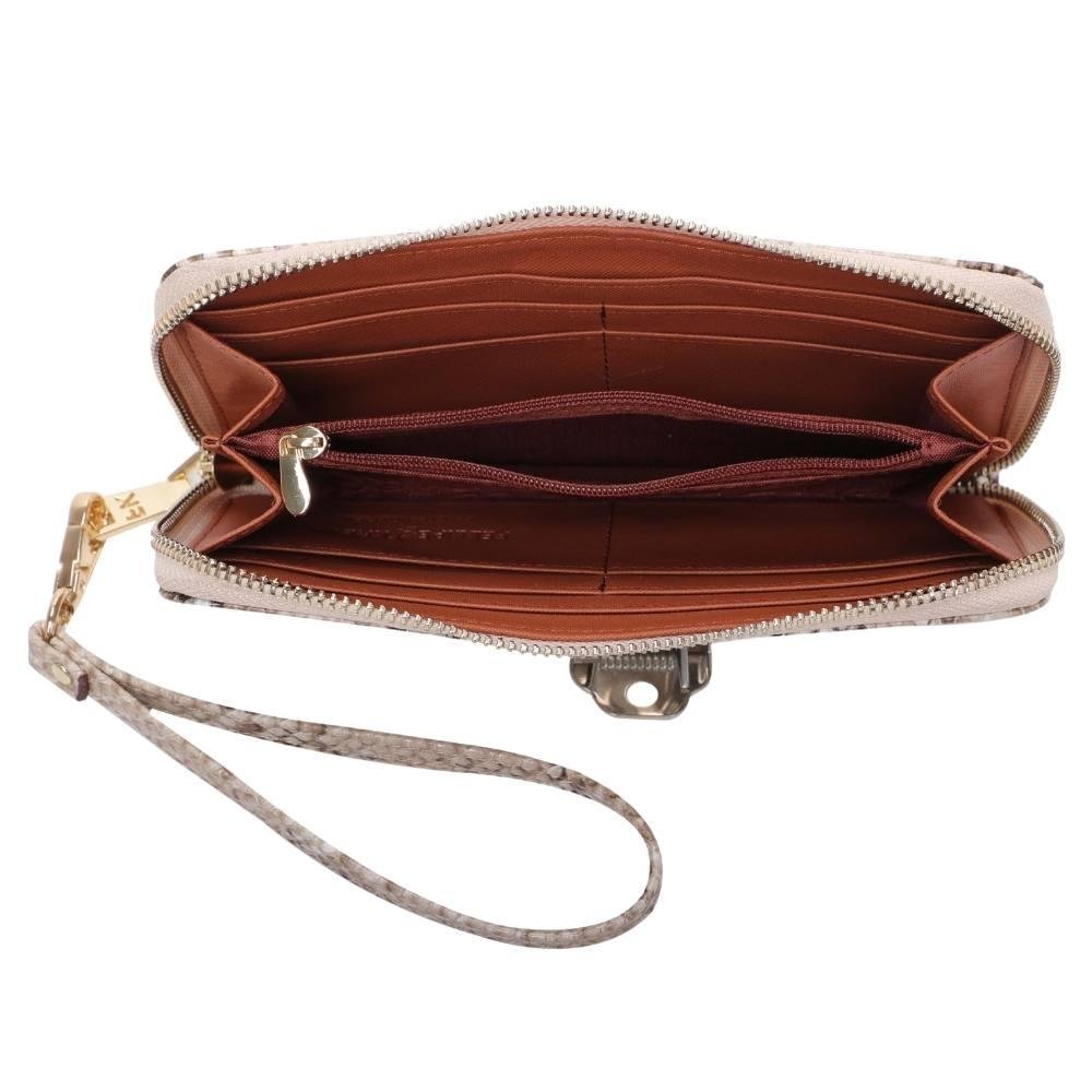 Carteira Ziper Grande Fellipe Krein Ss23 Fk646 Marrom - Nude Bege 7